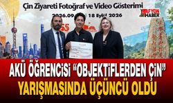 AKÜ öğrencisi “Objektiflerden Çin” yarışmasında üçüncü oldu