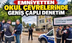 Emniyetten okul çevrelerinde geniş çaplı denetim
