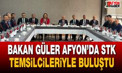Bakan Güler Afyon’da STK temsilcileriyle buluştu