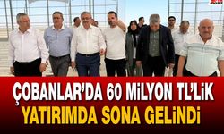 Çobanlar’da 60 milyon TL’lik yatırımda sona gelindi