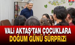 Vali Aktaş'tan çocuklara doğum günü sürprizi