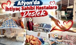 Afyon'da ihtiyaç sahibi hastalara destek