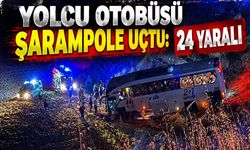 Yolcu otobüsü şarampole uçtu! 24 yaralı
