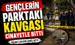 Gençlerin parktaki kavgası cinayetle bitti