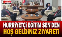 Hürriyetçi Eğitim Sen'den Afyon Milli Eğitim Müdürü İsmail Altınkaynak'a ziyaret