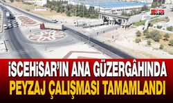 İscehisar’ın ana güzergâhında peyzaj çalışması tamamlandı