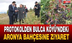 Protokolden Bulca Köyü’ndeki Aronya Bahçesine Ziyaret