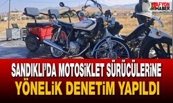 Afyon’da motosiklet sürücülerine yönelik denetim yapıldı