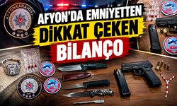 Afyon’da Emniyetten Dikkat Çeken Bilanço