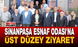 Sinanpaşa Esnaf Odasına üst düzey ziyaret