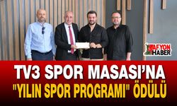 Tv3 Spor Masası’na "Yılın Spor Programı" Ödülü