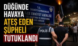 Düğünde havaya ateş eden şüpheli tutuklandı