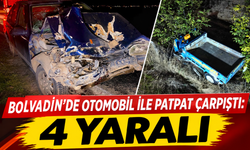 Bolvadin'de Otomobil ile Patpat Çarpıştı: 4 Yaralı