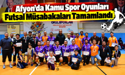 Afyon'da Kamu Spor Oyunları Futsal Müsabakaları Tamamlandı