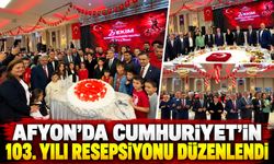 Afyon'da Cumhuriyet'in 103. Yılı Resepsiyonu Düzenlendi