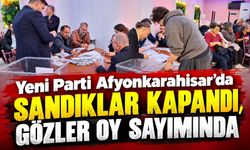 Yeni Parti Afyon’da Sandıklar Kapandı, Gözler Oy Sayımında