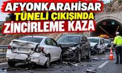 Afyonkarahisar Tüneli Çıkışında Zincirleme Kaza