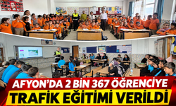Afyon’da 2 Bin 367 Öğrenciye Trafik Eğitimi Verildi