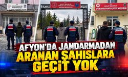 Afyon’da jandarmadan aranan şahıslara geçit yok