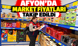Afyon’da Market Fiyatları Takip Edildi