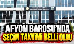 Afyon Barosu'nda seçim takvimi belli oldu