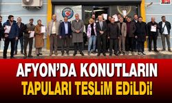 Afyon’da Konutların Tapuları Teslim Edildi!