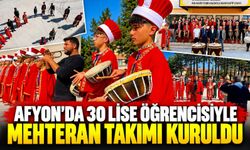 Afyon’da 30 lise öğrencisiyle mehteran takımı kuruldu