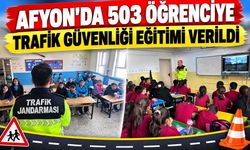 Afyon’da 503 Öğrenciye Trafik Güvenliği Eğitimi Verildi