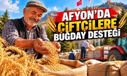 Afyon’da çiftçilere buğday desteği