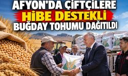 Afyon’da çiftçilere hibe destekli buğday tohumu dağıtıldı