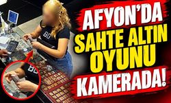 Afyon’da sahte altın oyunu kamerada!