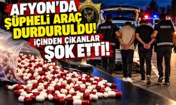Afyon’da şüpheli araç durduruldu! İçinden çıkanlar şok etti!