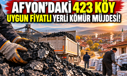 Afyon’daki 423 köy uygun fiyatlı yerli kömür müjdesi!