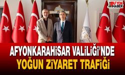 Afyonkarahisar Valiliği'nde yoğun ziyaret trafiği