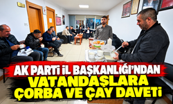 AK Parti İl Başkanlığı’ndan Vatandaşlara Çorba ve Çay Daveti