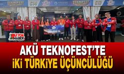 AKÜ TEKNOFEST’te iki Türkiye üçüncülüğü