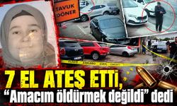 7 el ateş etti, "Amacım öldürmek değildi" dedi