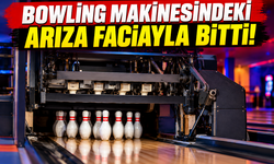 Bowling makinesindeki arıza faciayla bitti!