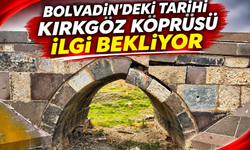 Bolvadin’deki Tarihi Kırkgöz Köprüsü İlgi Bekliyor