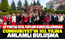 Afyon'da Sivil Toplum Kuruluşlarından Cumhuriyet'in 103. Yılına Anlamlı Buluşma