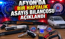 Afyon’da bir haftalık asayiş bilançosu açıklandı