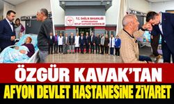 Özgür Kavak'tan Afyon Devlet Hastanesine ziyaret