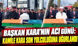 Başkan Kara'nın acı günü: Kamile Kara son yolculuğuna uğurlandı