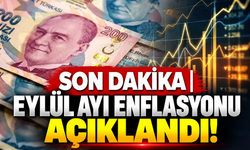 Son Dakika | Eylül ayı enflasyonu açıklandı!