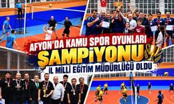 Afyon'da kamu spor oyunları şampiyonu İl Millî Eğitim Müdürlüğü oldu