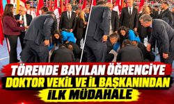 Törende Bayılan Öğrenciye Doktor Vekil ve İl Başkanından İlk Müdahale
