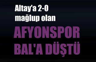 Afyonspor, BAL'a düştü