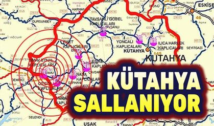 Kütahya'da hafif şiddetli 2 deprem oldu