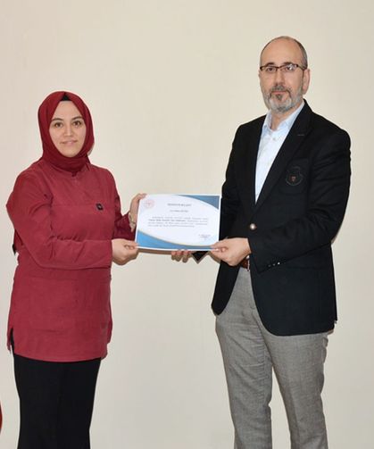 Sandıklı Palyatif personeline teşekkür belgesi