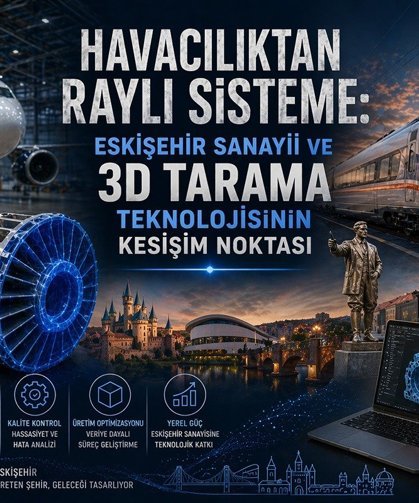 Havacılıktan Raylı Sisteme: Eskişehir Sanayii ve 3D Tarama Teknolojisinin Kesişim Noktası